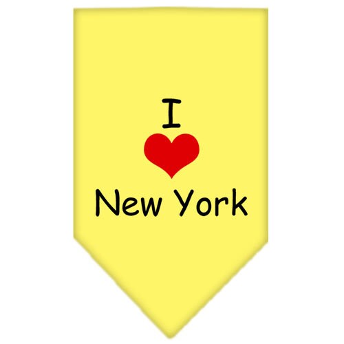 Pet and Dog Bandana Screen Printed, I Heart NY