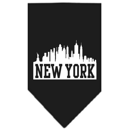 Pet and Dog Bandana Screen Printed, New York Skyline