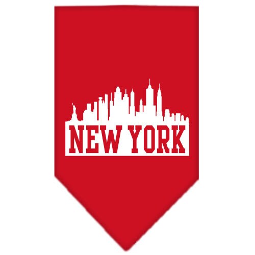 Pet and Dog Bandana Screen Printed, New York Skyline