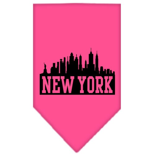 Pet and Dog Bandana Screen Printed, New York Skyline