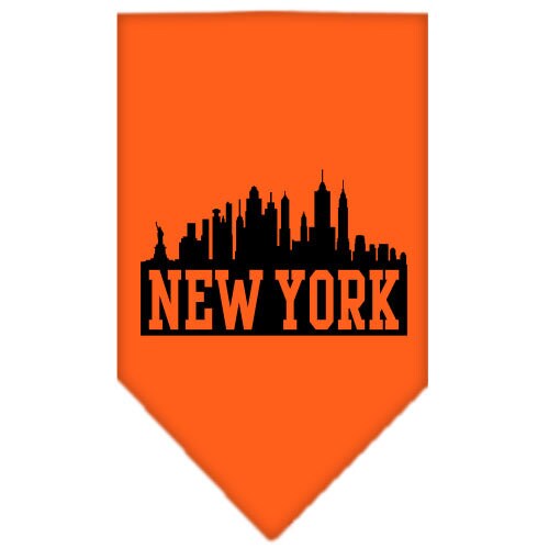 Pet and Dog Bandana Screen Printed, New York Skyline