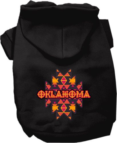 Pet Dog & Cat Screen Printed Hoodie for Small to Medium Pets (Sizes XS-XL), Oklahoma Navajo Tribal