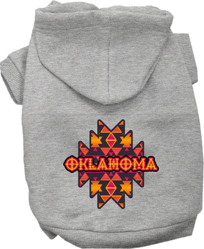 Pet Dog & Cat Screen Printed Hoodie for Small to Medium Pets (Sizes XS-XL), Oklahoma Navajo Tribal