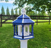 Amish Handmade Gazebo Bird Feeder – Weather-Resistant Poly Lumber Feeder with Wide Feeding Opening for Outdoor Birds