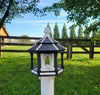 Amish Handmade Gazebo Bird Feeder – Weather-Resistant Poly Lumber Feeder with Wide Feeding Opening for Outdoor Birds