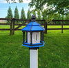 Amish Handmade Gazebo Bird Feeder – Weather-Resistant Poly Lumber Feeder with Wide Feeding Opening for Outdoor Birds