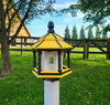 Amish Handmade Gazebo Bird Feeder – Weather-Resistant Poly Lumber Feeder with Wide Feeding Opening for Outdoor Birds