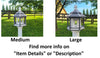 Amish Handmade Gazebo Bird Feeder – Weather-Resistant Poly Lumber Feeder with Wide Feeding Opening for Outdoor Birds