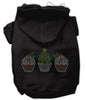 Christmas Pet Hoodie Rhinestone, Christmas Cupcake Trio