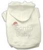 Christmas Pet Hoodie Rhinestone, Santa Baby