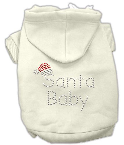 Christmas Pet Hoodie Rhinestone, Santa Baby