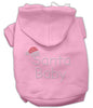 Christmas Pet Hoodie Rhinestone, Santa Baby