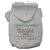 Christmas Pet Hoodie Rhinestone, Don't Get Your Tinsel In A Tangle