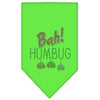 Christmas Pet and Dog Bandana Rhinestone, Bah Humbug
