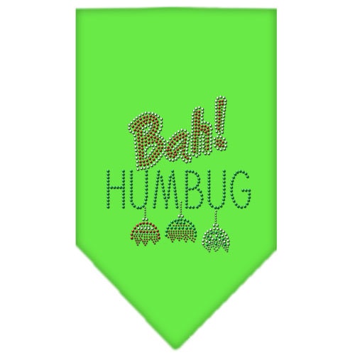 Christmas Pet and Dog Bandana Rhinestone, Bah Humbug