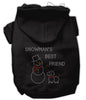 Christmas Pet Hoodie Rhinestone, Snowman's Best Friend