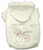Christmas Pet Hoodie Rhinestone, Snowman's Best Friend