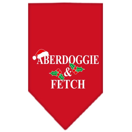Christmas Pet and Dog Bandana Screen Printed, Aberdoggie Christmas