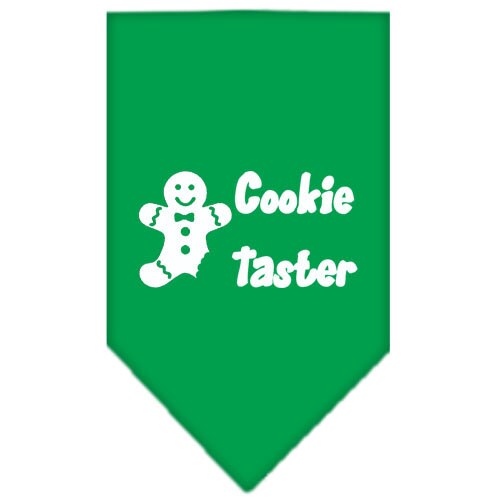 Christmas Pet and Dog Bandana Screen Printed, Cookie Taster