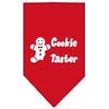 Christmas Pet and Dog Bandana Screen Printed, Cookie Taster