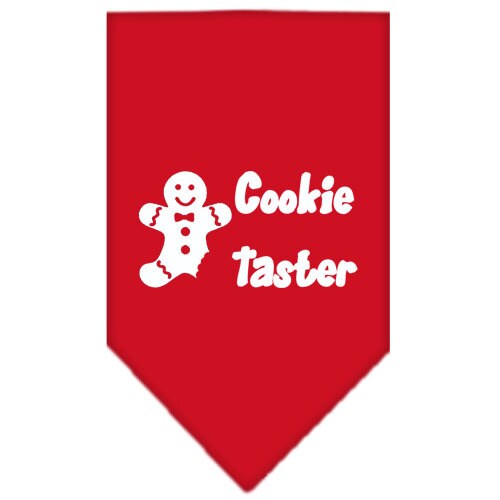 Christmas Pet and Dog Bandana Screen Printed, Cookie Taster