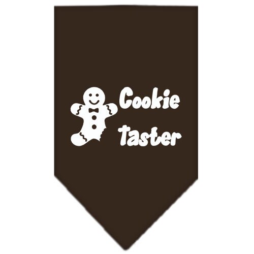 Christmas Pet and Dog Bandana Screen Printed, Cookie Taster