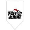 Christmas Pet and Dog Bandana Screen Printed, Don't Stop Believin'