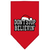 Christmas Pet and Dog Bandana Screen Printed, Don't Stop Believin'