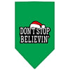 Christmas Pet and Dog Bandana Screen Printed, Don't Stop Believin'