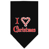 Christmas Pet and Dog Bandana Screen Printed, I Heart Christmas