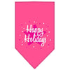 Christmas Pet and Dog Bandana Screen Printed, Scribble Happy Holidays