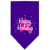 Christmas Pet and Dog Bandana Screen Printed, Scribble Happy Holidays