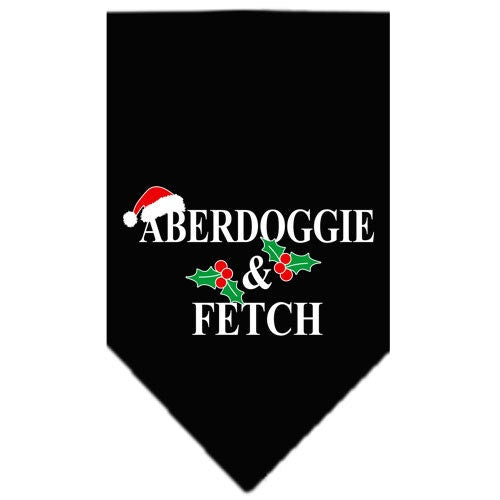 Christmas Pet and Dog Bandana Screen Printed, Aberdoggie Christmas