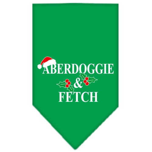 Christmas Pet and Dog Bandana Screen Printed, Aberdoggie Christmas