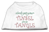 Christmas Pet Dog & Cat Shirt Rhinestone, Don't Get Your Tinsel In A Tangle