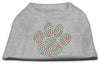 Christmas Pet Dog & Cat Shirt Rhinestone, Holiday Paw
