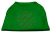 Christmas Pet Dog & Cat Shirt Rhinestone, Holiday Paw