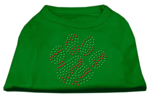 Christmas Pet Dog & Cat Shirt Rhinestone, Holiday Paw