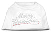Christmas Pet Dog & Cat Shirt Rhinestone, Merry Christmas