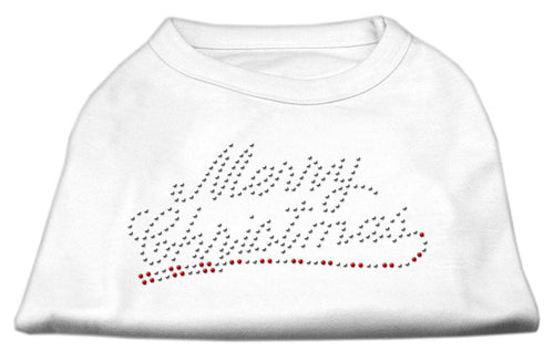 Christmas Pet Dog & Cat Shirt Rhinestone, Merry Christmas