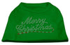 Christmas Pet Dog & Cat Shirt Rhinestone, Merry Christmas