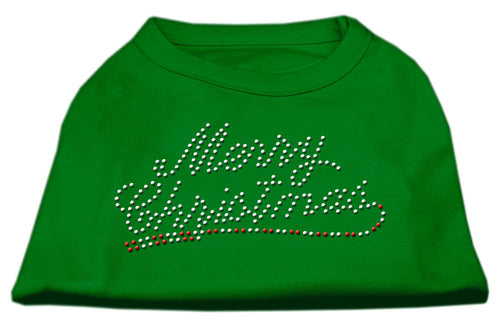 Christmas Pet Dog & Cat Shirt Rhinestone, Merry Christmas