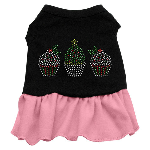 Christmas Pet Dress Rhinestone, Christmas Cupcakes