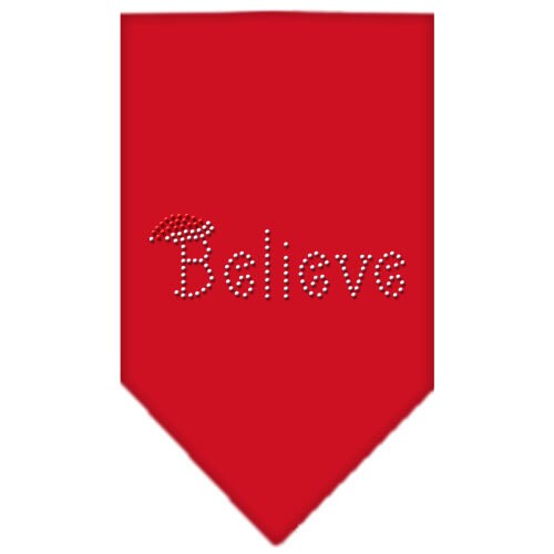 Christmas Pet and Dog Bandana Rhinestone, Believe