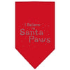 Christmas Pet and Dog Bandana Rhinestone, I Believe In Santa Paws