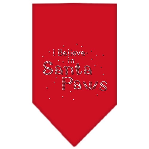 Christmas Pet and Dog Bandana Rhinestone, I Believe In Santa Paws