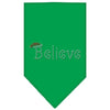 Christmas Pet and Dog Bandana Rhinestone, Believe