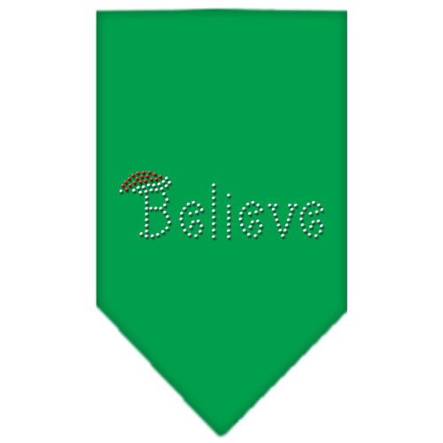 Christmas Pet and Dog Bandana Rhinestone, Believe