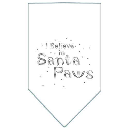 Christmas Pet and Dog Bandana Rhinestone, I Believe In Santa Paws
