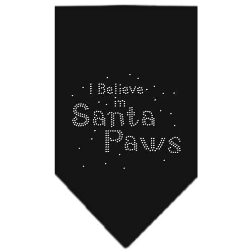 Christmas Pet and Dog Bandana Rhinestone, I Believe In Santa Paws